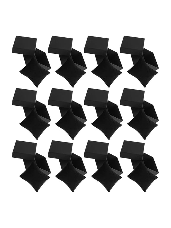 12-Piece Elegant Black Watch Storage Box for Couples with Scratch-Resistant Cushions and Secure Display