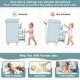 thumbnail image 4 of Oxylife Baby Nursery Changing Table Dresser with 3 Drawers and Shelf, Gray, 4 of 8
