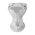 thumbnail image 6 of Round Toilet Bowl Part Only Sheffield White Grade A Vitreous China Porcelain w/Plastic Slow Close No slam Seat w/No Slip Bumpers Renovator's Supply, 6 of 10