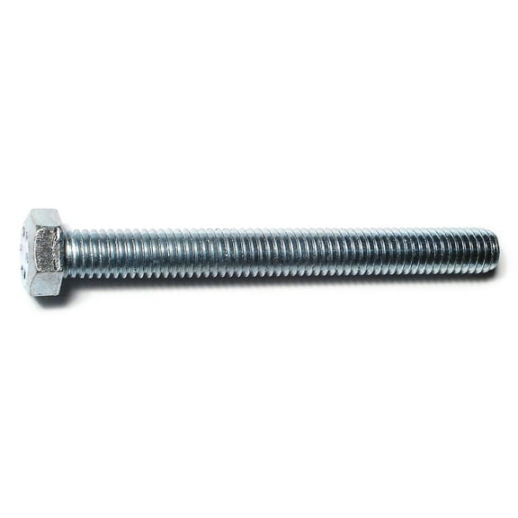 3/8"-16 x 3-1/2" Zinc Coarse Full Thread Hex Head Tap Bolts (25 pcs.)