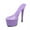 PURPLE, variant on Shoes Super High Heels Fine-heeled Waterproof Platform Sandals Crystal Shoes Wedding Shoes 181 Series 17Heel 6.5cm Platform LFD