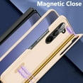 thumbnail image 3 of for Samsung Galaxy Z Fold 5 Case [Hidden Magnetic Kickstand], Z Fold 5 5g Kickstand Phone Case Slim Hard PC Bumper Shockproof Support Wireless Charging Z Fold5 5g Stand Case Pink, 3 of 11