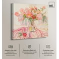 thumbnail image 2 of Candy Stripe Bloom Canvas Trendy Fashion Art by Art Remedy, Gallery Wrapped, 30 x 30, 2 of 7
