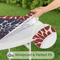 thumbnail image 5 of Colorful Round Table Cover, Boho Floral Design with Elasticated Edge for Up to 56 Inches, 5 of 7