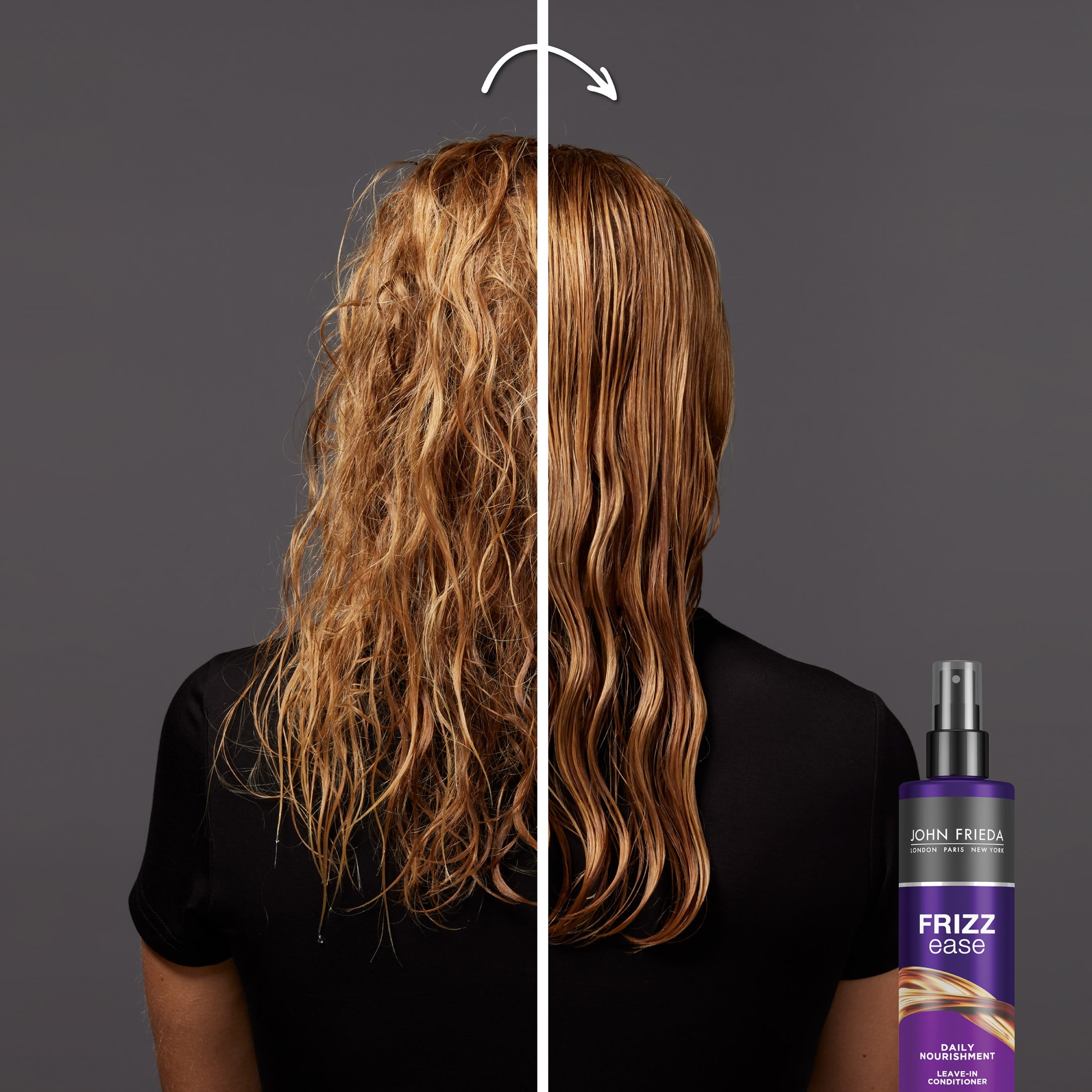 John Frieda Frizz Ease Detangle Care for Dry Hair, Daily Nourishment LeaveIn Conditioner Spray, 8 oz(图3)