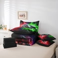 thumbnail image 6 of Castle Fairy Racing Car Bedding Comforter Set,Red Green Lightning King Bedding Sets, 6 of 8