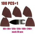 thumbnail image 6 of 100 pcs Sanding Sheets +Sanding Pad For multimaster Oscillating Tool accessories, 6 of 7