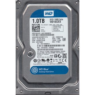 Western Digital WD Blue 1TB HDD - 7200 RPM, 64MB Cache, SATA 6.0GB