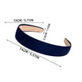 thumbnail image 3 of Women Wide Elastic Fashion Headbands Head Hoop Hair Accessories Thick Headwear for Women Girls Hair Band Navy Blue, 3 of 4