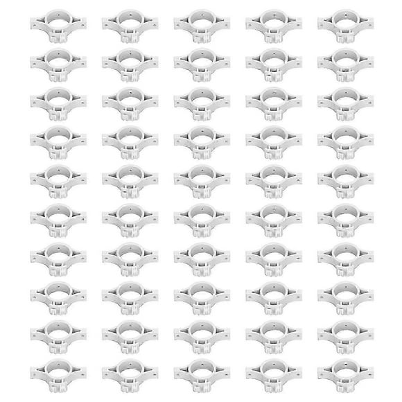 50pcs Electric Fence Insulators Pulse Electric Fence Terminal Rod Insulators with 3.2cm Hole for Farm Gray NO.5510