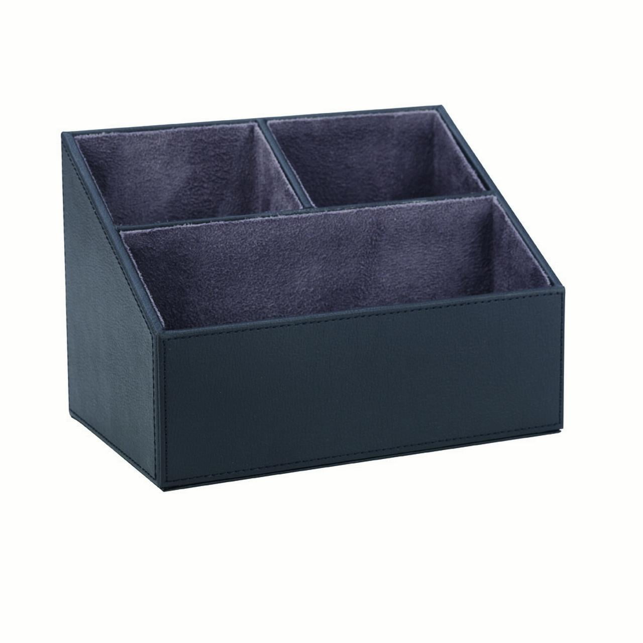 Staples Desk Organizer Faux Leather Black Com