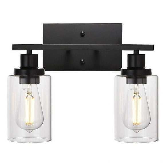 Black Vanity Light Glass Shade Wall Sconce Vintage Style Interior Wall Sconces For Bathroom
