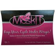 MaskIT Travel Pack Pouches, Large Box-for use with Pads, Wrappers & Applicators,3 Count