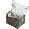 thumbnail image 4 of Cesta Lavado Lavandería Floral Almacenamiento Tela Boho (estilo C), 4 of 9