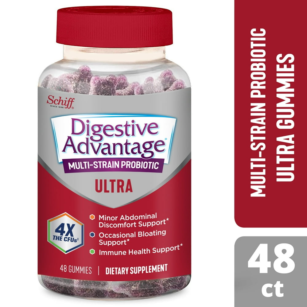Digestive Advantage 2 Billion CFU MultiStrain Probiotic Gummies (48