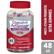 Digestive Advantage 2 Billion CFU Multi-Strain Probiotic Gummies (48 count), Helps Relieve Minor Abdominal Discomfort & Occasional Bloating*, Supports Digestive & Immune Health*