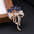 thumbnail image 5 of Unique Sparkling Pin Floral Clothing Jewelry with Artificial Crystal Floral Badge for Daily Wear Special Occasion, 5 of 9