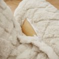 thumbnail image 5 of Lisonu Oversized Swivel Accent Chair, Comfy Ergonomic Lounge Chair with Memory Foam for Living Room & Bedroom, White Corduroy Cuddle Chair, 5 of 11