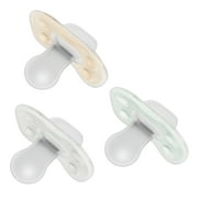 Dr. Browns Advantage One-Piece Silicone Baby Pacifier, Fully Symmetrical, Neutral, 0-6M, 3 Pack