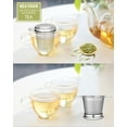 thumbnail image 2 of LHS Tea Infuser with Lid,Fine Mesh Stainless Steel Tea Strainer, Double Handles Tea Filters for Steeping Loose and Coffee, 2 of 6