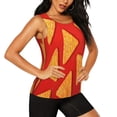 thumbnail image 2 of Balery Tortilla chips Camiseta sin mangas estampada ligera para mujer, tops de entrenamiento sin mangas, camisetas de yoga transpirables de secado rápido.-X-Large, 2 of 7