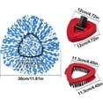 thumbnail image 3 of UYGDUY-Mop Heads Replacements for O-Cedar RinseClean 2-Tank Spin Mop, Mop Replace Head for O Cedar, Mop Heads Include 4 Pack Mop Refills, 2 Scrubber Mop Heads, 1 Mop Base, Reusable, Easy to Replace, 3 of 4