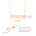 thumbnail image 5 of IEFSHINY Bar Initial Necklace for Women Dainty 14K Gold Plated Stainless Steel Engraved Letter Horizontal Bar Necklace Jewelry Gifts for Women, 5 of 7