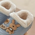 thumbnail image 7 of Gvdentm Baby Girl Slippers Boys Girls Shark Slippers for Toddler Kids - Cute Plush Warm Non-Slip Indoor Bedroom Winter Shoes(Light Blue,6.5), 7 of 7