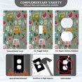 thumbnail image 3 of Yayeee Toggle Light Switch Wall Plate 1-Gang 4.5"x2.7" Home Decorative Outlet Cover, Green Cartoon Trucks Pattern, 3 of 7