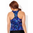 thumbnail image 3 of Swimsuits for All Women's Chlorine Resistant Racerback Tankini Top, 3 of 6