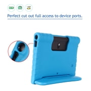 Dteck Handle Case For Lenovo Yoga Smart Tab YT-X705 Yoga Tab 5 YT-X705F 10.1 Inch Tablet 2019 , Heavy Duty EVA Foam Shockproof Rugged Kids Case Child Proof Cover With Stand, Blue