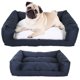 thumbnail image 1 of Cama para Perro Kunpet Mediana Premium Suave Acolchada Doble vista Azul marino, 1 of 5
