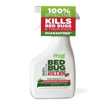 Proof 100% Effective, Bed Bug & Dust Mite Killer Spray, 16 Ounce