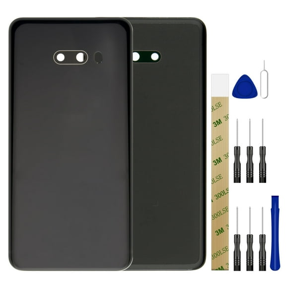For AT&T LG G8X ThinQ LM-G850UM Replacement Rear Back Battery Cover Housing Door Tool Black