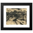 thumbnail image 2 of Konštantín Bauer 17x15 Black Modern Framed Museum Art Print Titled - Gorky Embankment in Kosice (1924-1927), 2 of 5