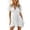White, variant on Lenpel Womens Summer Dresses Boho V Neck Ruffle Hem Short Sleeve Mini Dresses Casual Flowy Vacation Travel Outfits