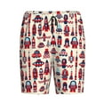 thumbnail image 4 of Wukai Rocket Pattern Men’s Short Pajama Pants With Pockets Soft Sleep Pj Shorts for Men-XX-Large, 4 of 6