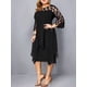 thumbnail image 4 of Vestidos de talla grande para mujer 3xl 4xl 5xl 6xl vestido de noche de encaje de tallas grandes ropa elegante negra vestido de fiesta Extra grande 2024, 4 of 7