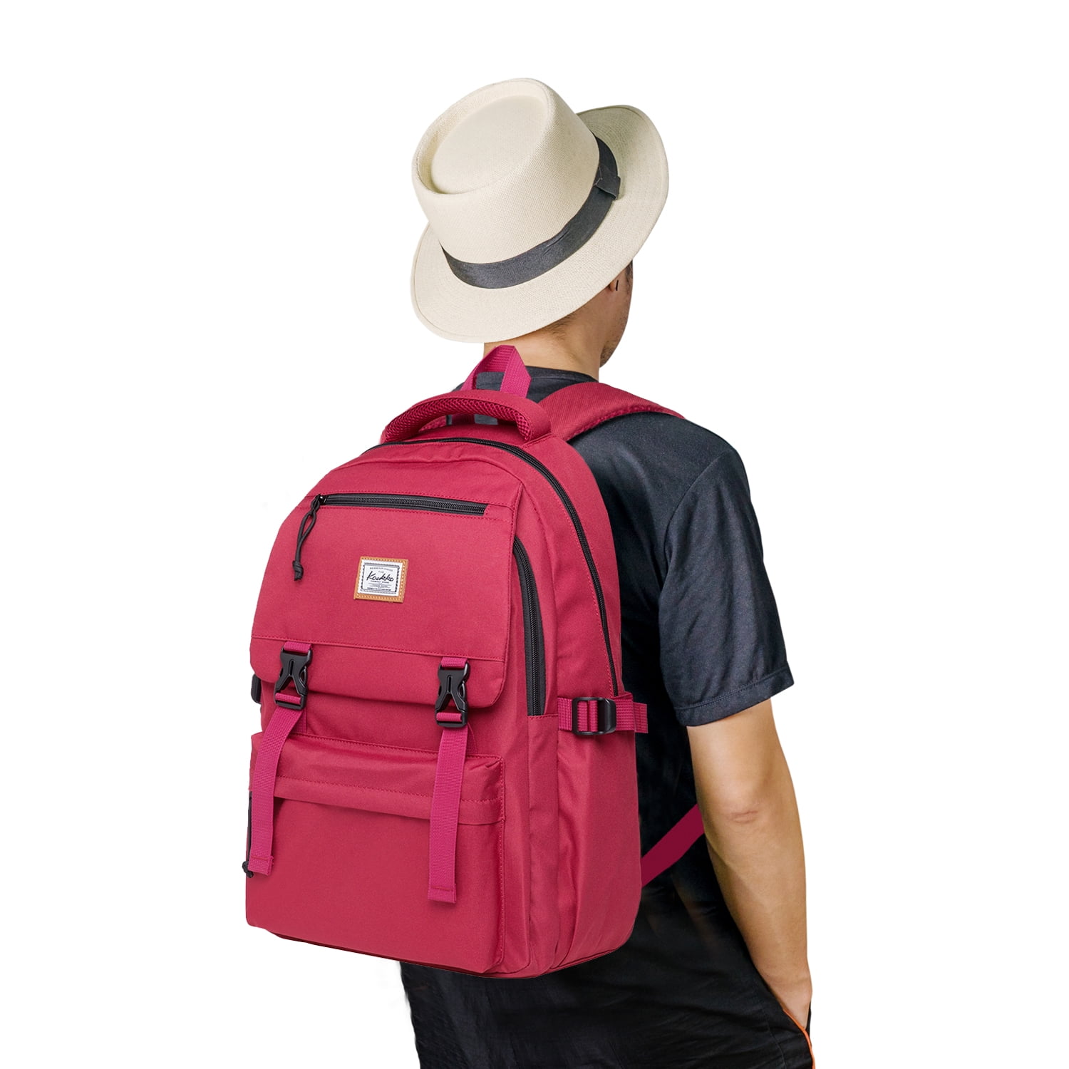 KAUKKO Stylish Laptop Backpack - Multipurpose Daypack For Work, School, Travel, Medium Size, Water-Resistant, Multiple Compartments