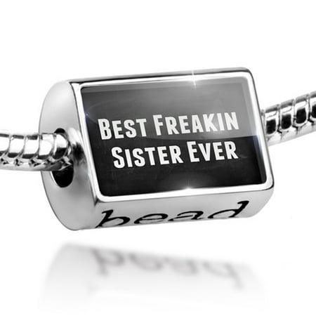 Bead Best Freakin Sister Ever Charm Fits All European (The Best Baked Beans Ever)