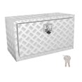 thumbnail image 3 of Caja de herramientas para caja de camioneta, organizador de almacenamiento, de aluminio, contenedor con cerradura, de herramientas para viajes, Plata, 3 of 8