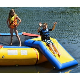 WOW Pontoon Zip Slide, 10.5ft x 33in x 54in, Blue & Orange