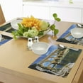 thumbnail image 4 of Ambesonne Nature Place Mats Set of 4, Roman Heritage, Standard Size, Blue Green Tan, 4 of 6