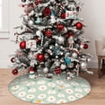 thumbnail image 5 of Yiaed Daisies Flowers Print Christmas Tree Skirt , Tree SkirtsTree Mat for Christmas Winter Holiday Indoor Decorations-36", 5 of 7