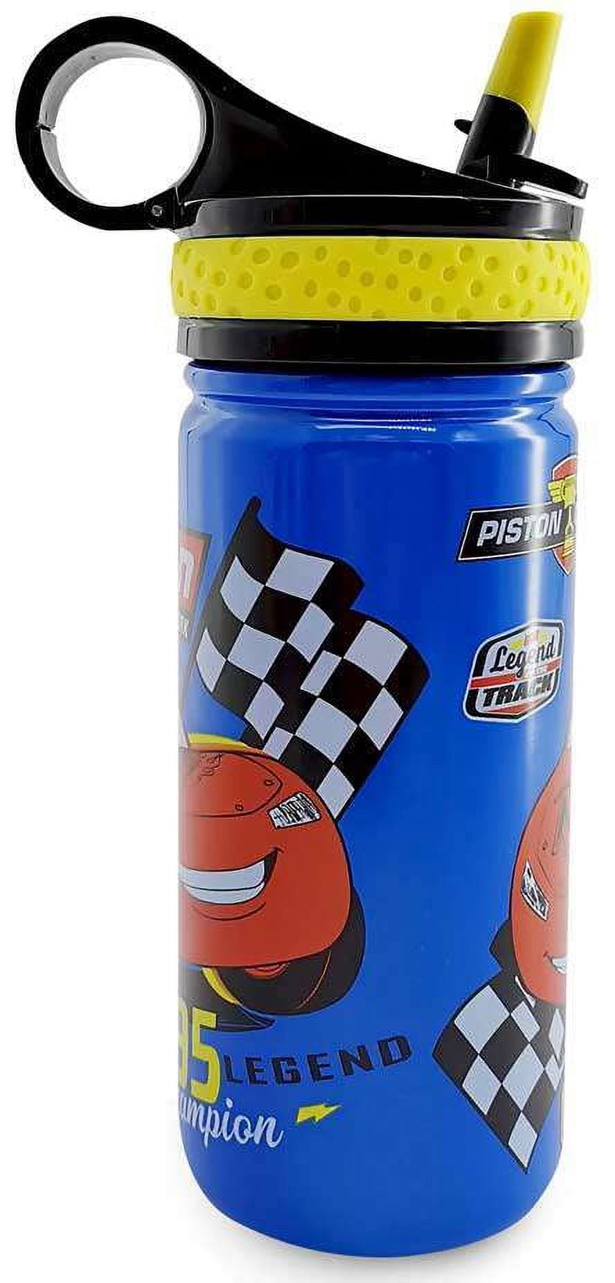 Lightning McQueen Water Bottle With Snack Cup - Daiso Japan Middle