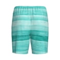 thumbnail image 4 of Picia Teal Turquoise Pajama Shorts for Men, Men's Pajama Bottoms, Sleepwear,Short Pajama Pants-, 4 of 9
