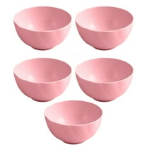 Large Bowls 6 Inches, Wheat Straw Bowls Unbreakable Salad Bowl,Kitchen Serving Bowl for Salad, Cereal, Soup and Oatmeal (Pink)