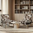 thumbnail image 4 of HELLHERO Cowhide Armless Accent Chair Cover, Stain Protection Dustproof Armless Accent Chair Protector for Bedroom Living Room, 4 of 8