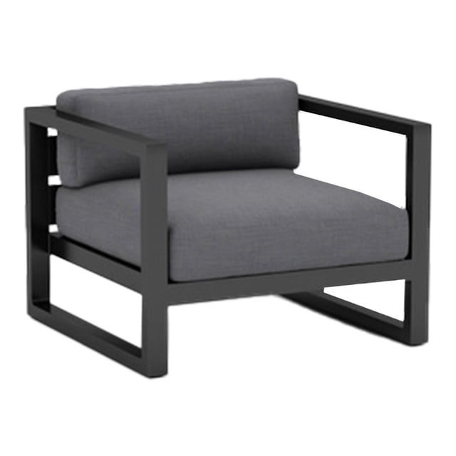 Recepción Love Seat Sofá Sillón Para Oficina Apartamento Negro Individual
