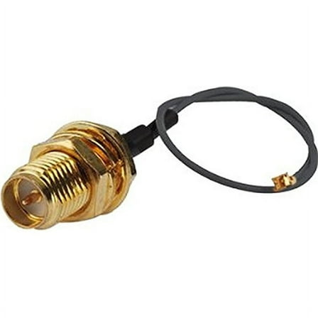 Bulkhead rp-SMA Female(male pin) to U.fl IPX RF Pigtail Cable IPX1.13mm 15cm High Quality Ships From USA